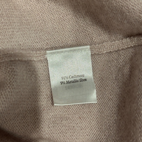Pure Collection Sweater Cashmere Blend Size 12 Pink Shimmer Winter READ DESC - Picture 8 of 9